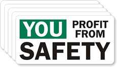 You Profit From Safety Labels (Set Of 5)
