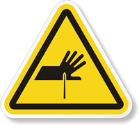 ISO W022 - Sharp Points Symbol Label