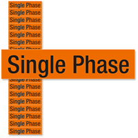 Single Phase Voltage Marker Labels Small