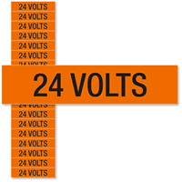 24 Volts Marker Labels, Small (1/2in. x 2-1/4in.)