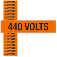 440 Volts Marker Labels, Small (1/2in. x 2-1/4in.)