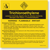 Trichloroethylene ANSI Chemical Label
