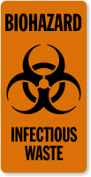 Biohazard Infectious Waste Label