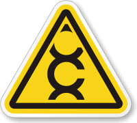 Carcinogen ISO Warning Symbol Label