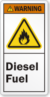 Diesel Fuel ANSI Warning Label