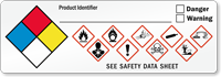 GHS Hazard and NFPA Combo Label
