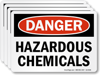 Hazardous Chemicals OSHA Danger Label