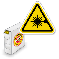 ISO Laser Beam Grab-a-Labels in Dispenser Box