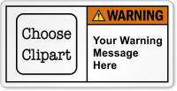 Personalized Message ANSI Warning Label
