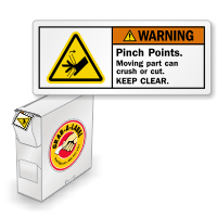 ISO Pinch Points Moving Part Crush Grab-a-Labels Box