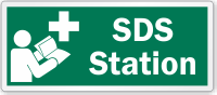 SDS Station with Read Operator's Manual Symbol Label