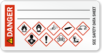 Danger, GHS Hazard Secondary Label