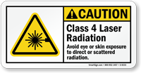 Laser Radiation Avoid Eye Or Skin Exposure Sign