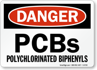 Pcbs Polychlorinated Biphenyls OSHA Danger Sign