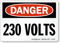 Danger: 230 Volts