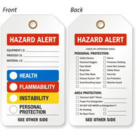 Health Flammability Instability Personal Protection Double Sided Tag