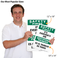 Restricted Safety Is Everybody's Job Sign