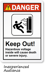 Hazardous Voltage Label